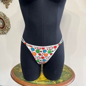 Vintage Y2K double strap Victoria's Secret polka dot String thong Panties - Sz M